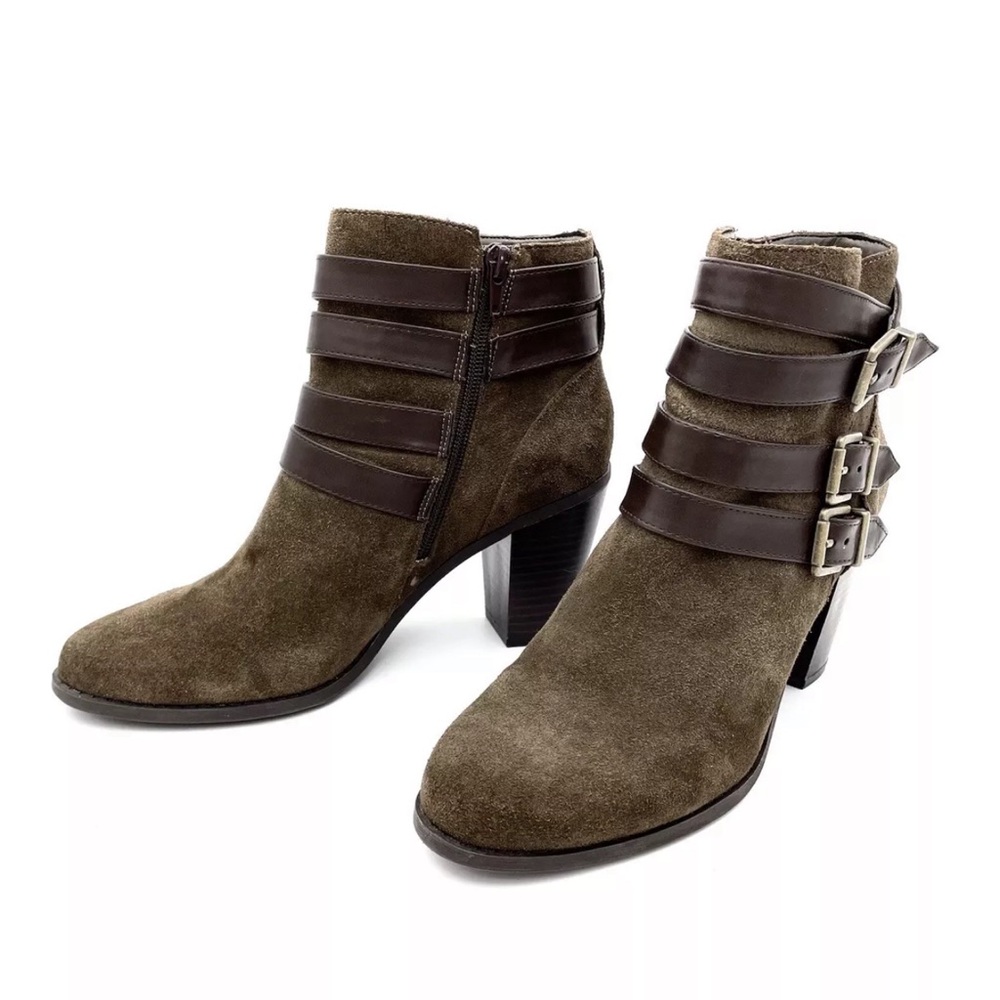 WOMEN’s INC Booties “Lanie” Mushroom Brown Size 7 Excellent Mint Condition